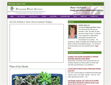 Tablet Screenshot of personalplantservice.com